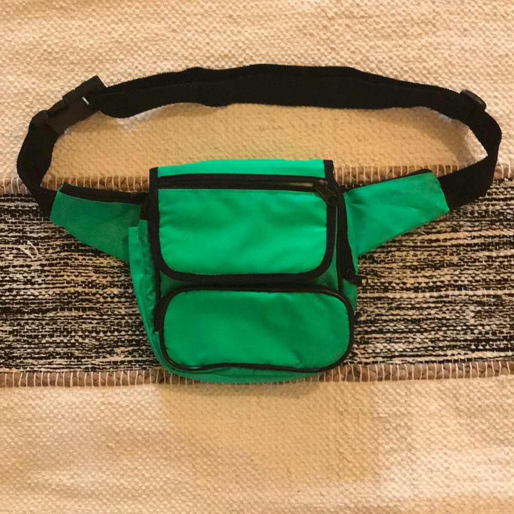 Vintage 80’s neon green belt bag